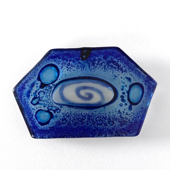 Hand Blown Glass Rings and Pendant - Picture 2 of 6